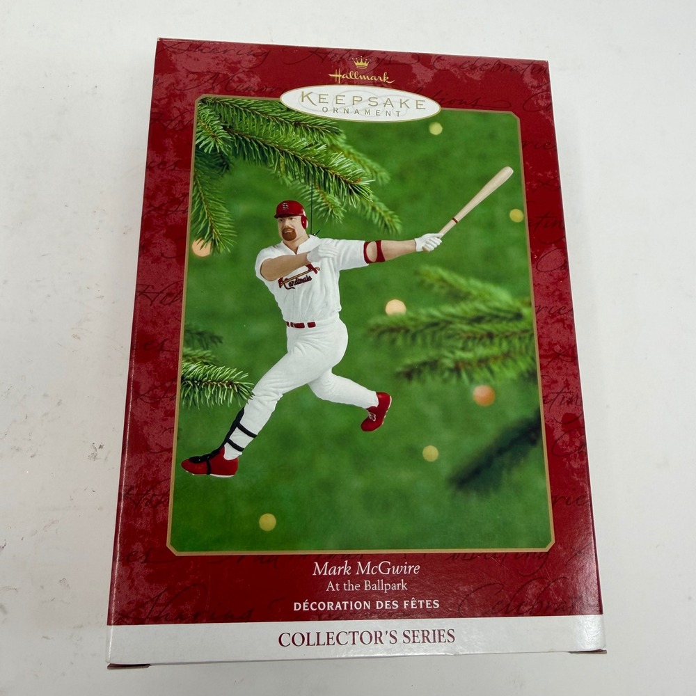 Hallmark Keepsake Mark McGwire At the Ballpark Cardinals MLB Ornament 1999 Box